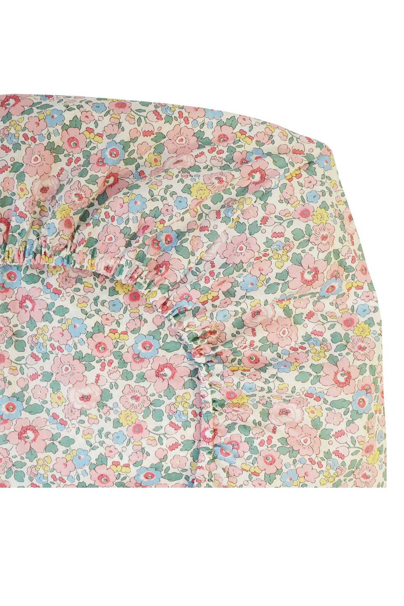 Fitted Sheet made with Liberty Fabric BETSY CANDY FLOSS - Coco & Wolf