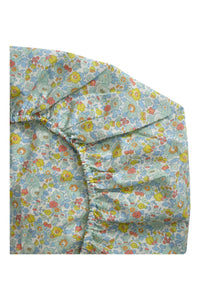 Fitted Sheet made with Liberty Fabric BETSY SAGE - Coco & Wolf