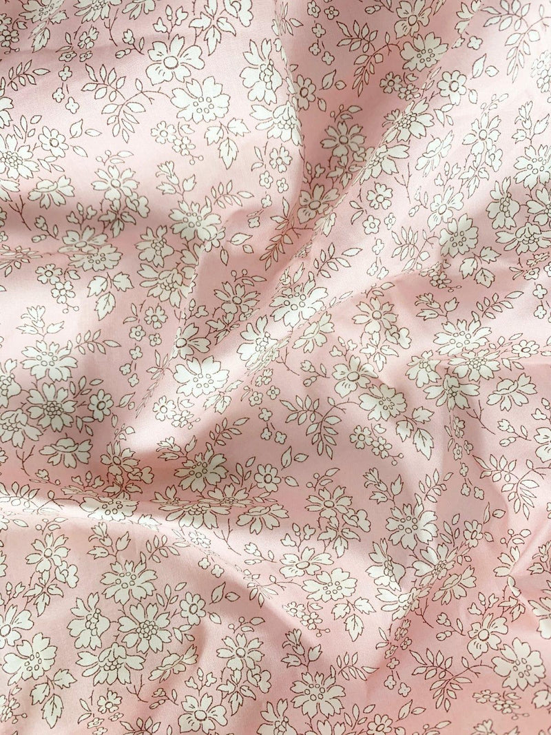 Fitted Sheet made with Liberty Fabric CAPEL PINK - Coco & Wolf