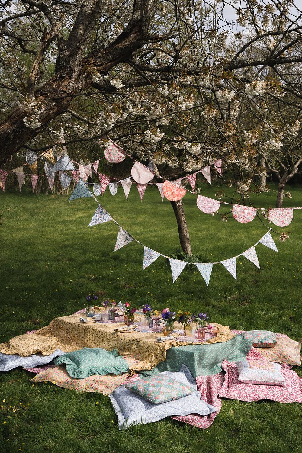 Flag Bunting made with Liberty Fabric PINKS - Coco & Wolf