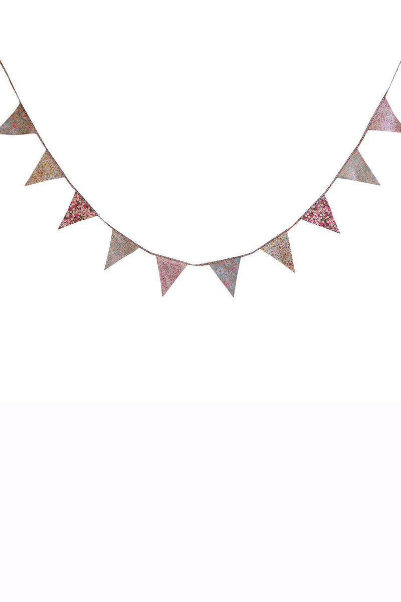 Flag Bunting made with Liberty Fabric PINKS - Coco & Wolf