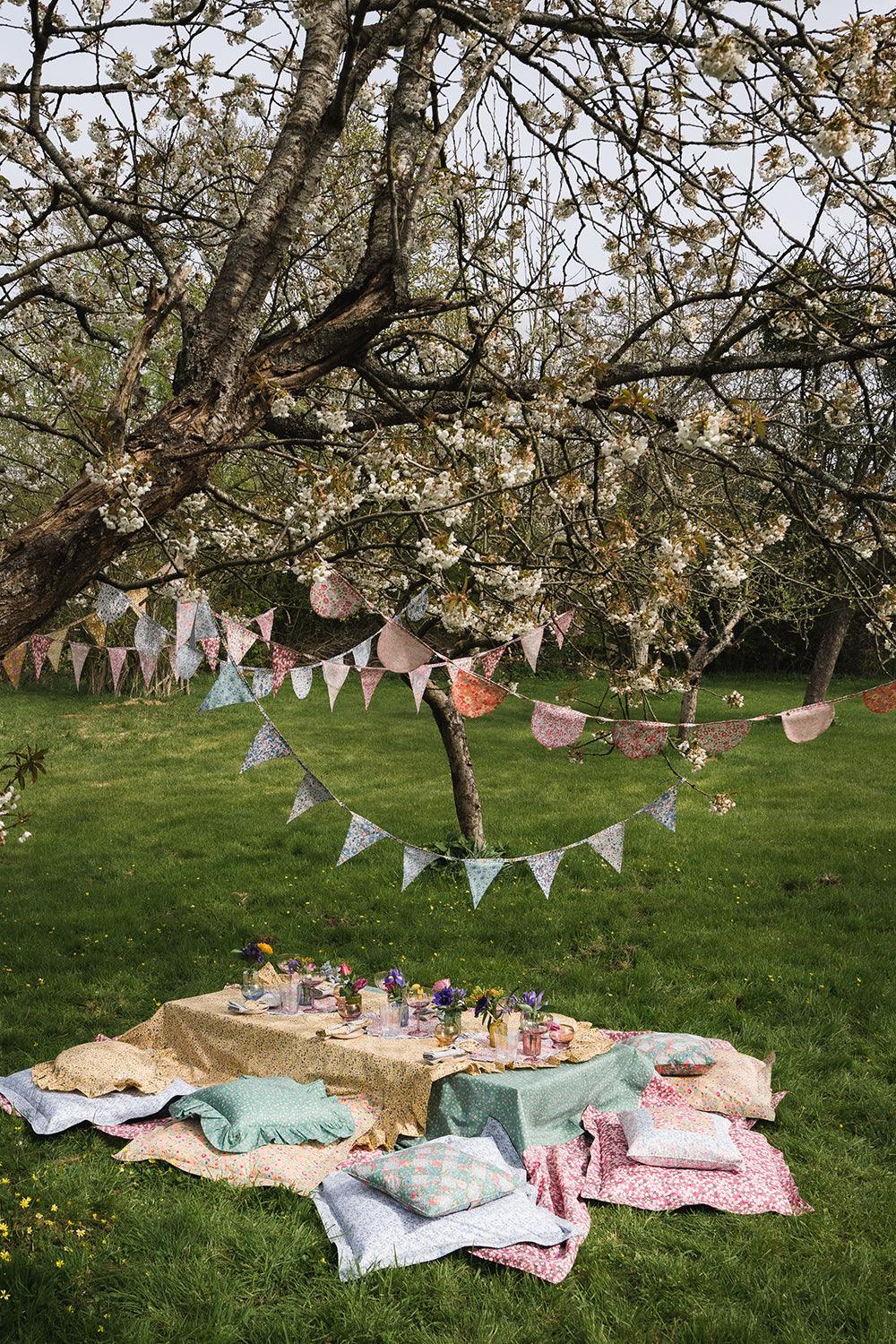 Flag Bunting made with Liberty Fabric YELLOWS - Coco & Wolf