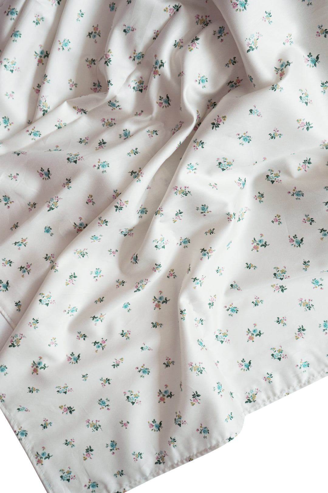 Bridgerton Flat Top Sheet made with Liberty Fabric POSY CORSAGE YELLOW