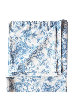 Flat Top Sheet made with Liberty Fabrics & Bridgerton REGENCY TRAIL CHINA BLUE
