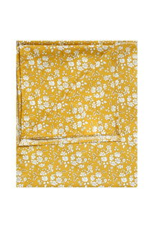 Flat Top Sheet made with Liberty Fabric CAPEL MUSTARD