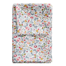 Flat Top Sheet made with Liberty Fabric BETSY GREY