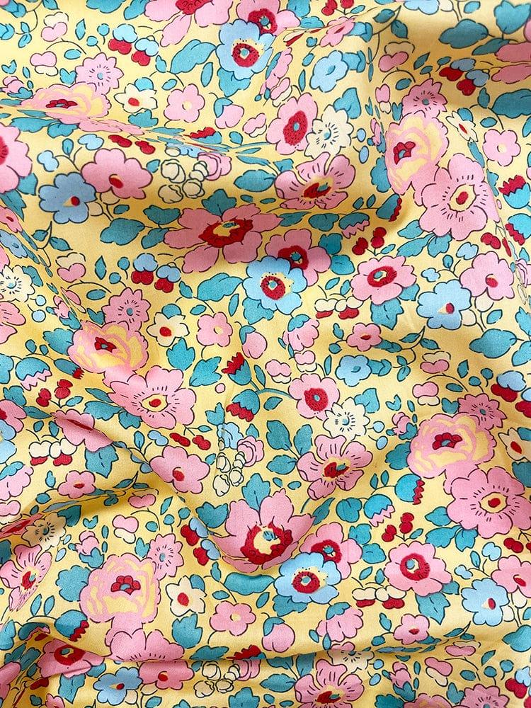 Flat Top Sheet made with Liberty Fabric BETSY SUNFLOWER - Coco & Wolf