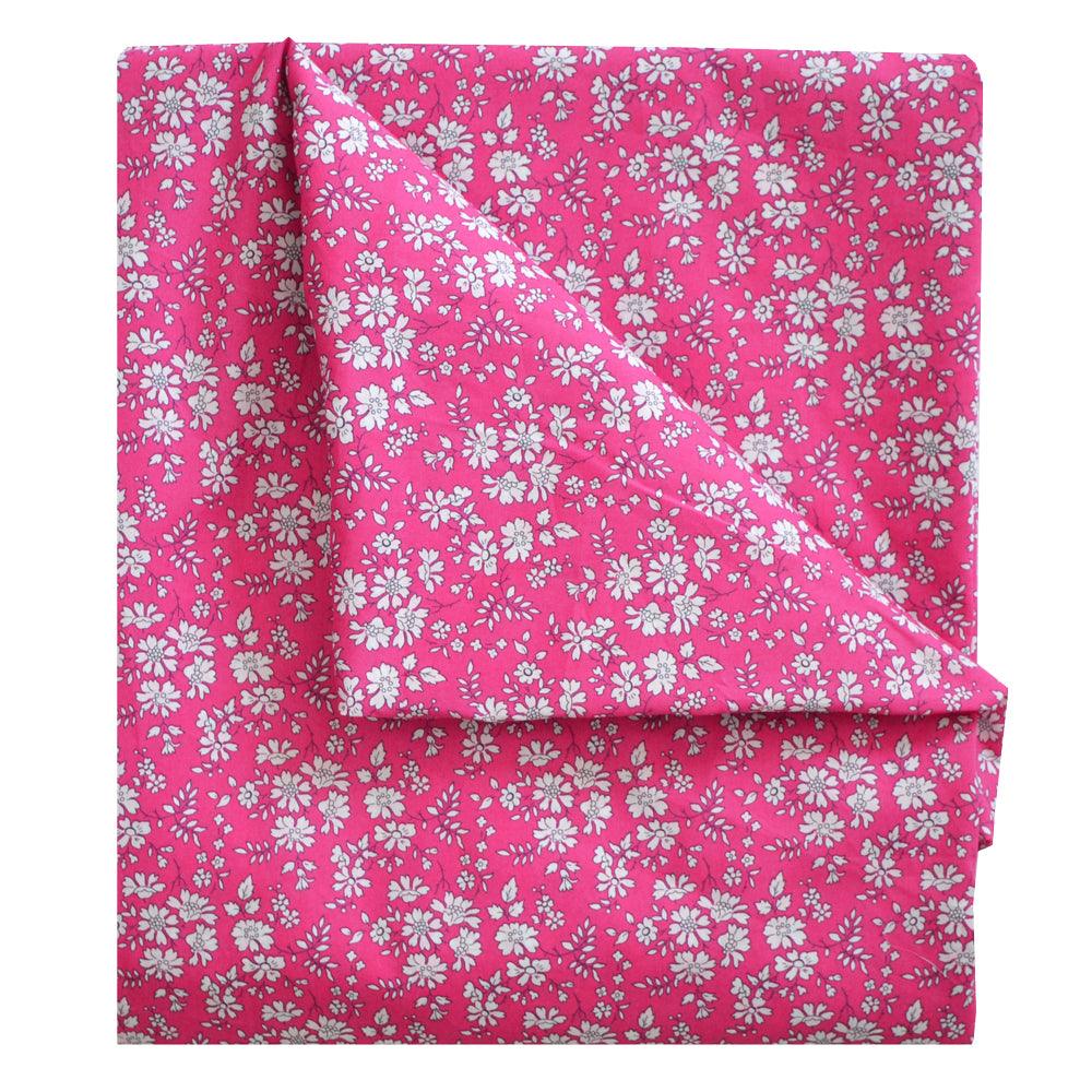 Flat Top Sheet made with Liberty Fabric CAPEL FUCHSIA - Coco & Wolf