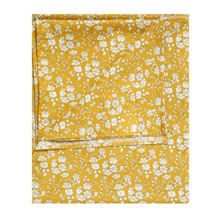 Flat Top Sheet made with Liberty Fabric CAPEL MUSTARD - Coco & Wolf