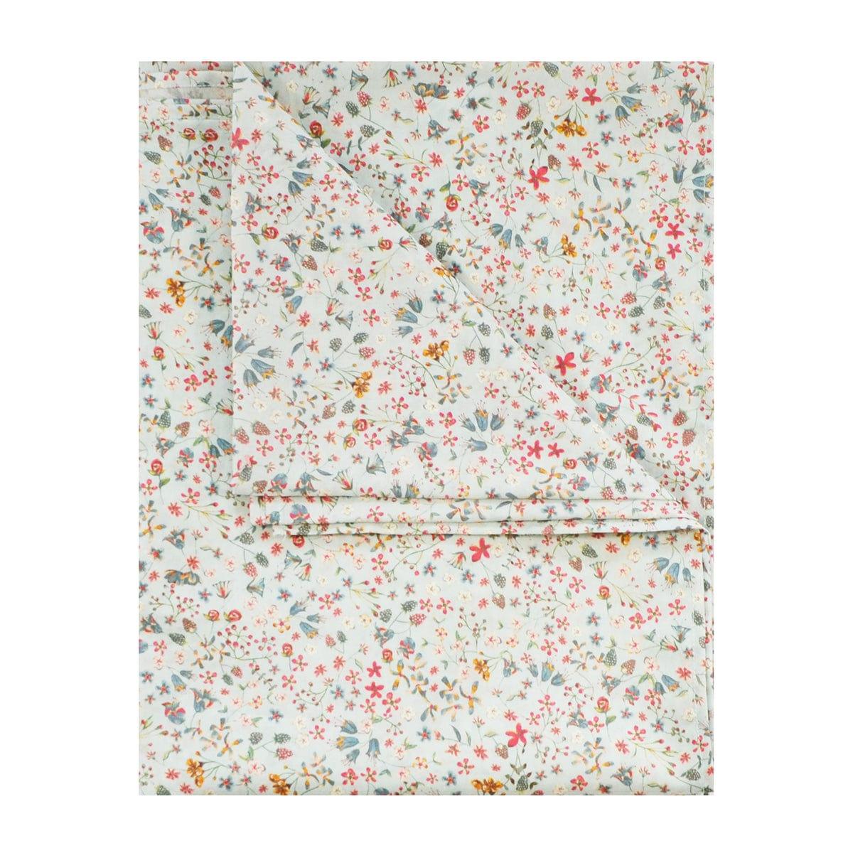 Flat Top Sheet made with Liberty Fabric DONNA LEIGH SILVER - Coco & Wolf