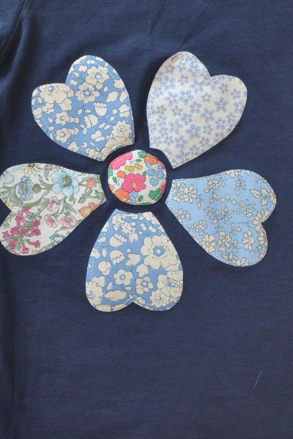 Flower Motif T-shirt made with Liberty Fabric BETSY - Coco & Wolf