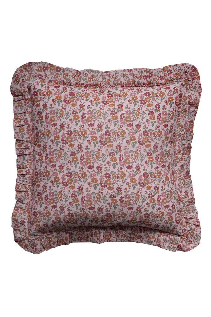Frill Cushion made with Liberty Fabric CAPEL FLORET