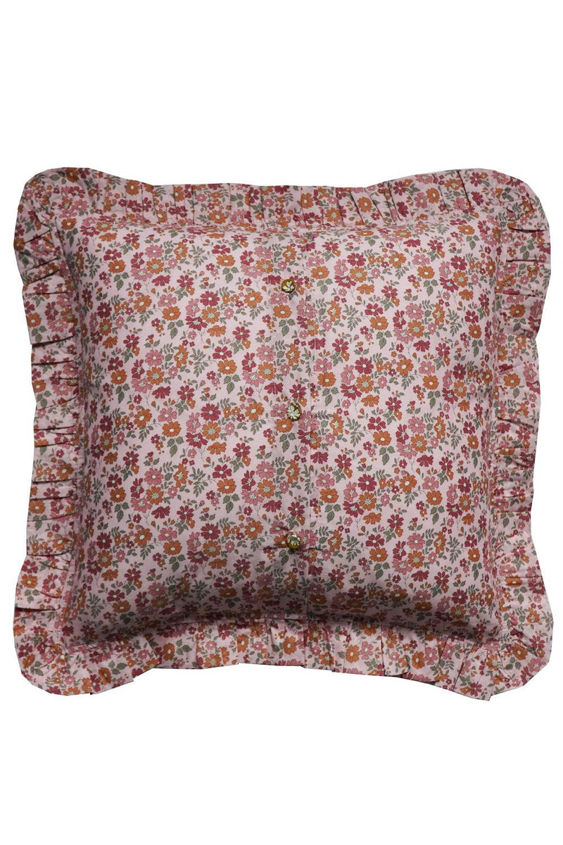 Frill Cushion made with Liberty Fabric CAPEL FLORET