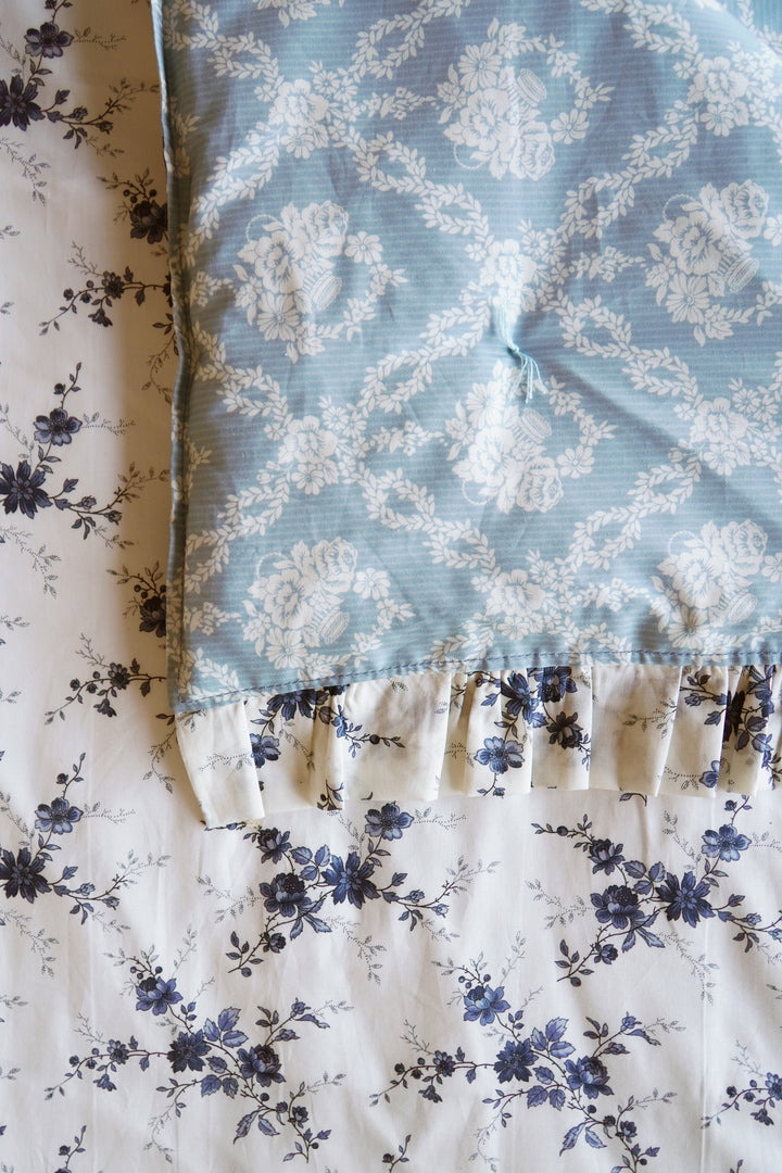 Bridgerton Reversible Ruffle-Edge Heirloom Quilt made with Liberty Fabric AMELIE LUISE & GARLAND HAMPERS