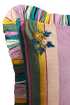 Embroidered Gathered Edge Pillowcase made with Liberty Fabric ARCHIVE SWATCH