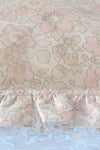 Gathered Edge Pillowcase made with Liberty Fabric BETSY LACE - Coco & Wolf