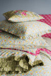 Gathered Edge Pillowcase made with Liberty Fabric BETSY SAGE - Coco & Wolf