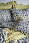 Gathered Edge Pillowcase made with Liberty Fabric CAPEL PISTACHIO - Coco & Wolf
