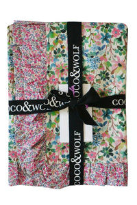 Gathered Edge Pillowcase made with Liberty Fabric DREAMS OF SUMMER - Coco & Wolf