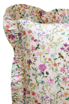 Frill Edge Pillowcase made with Liberty Fabric LINEN GARDEN