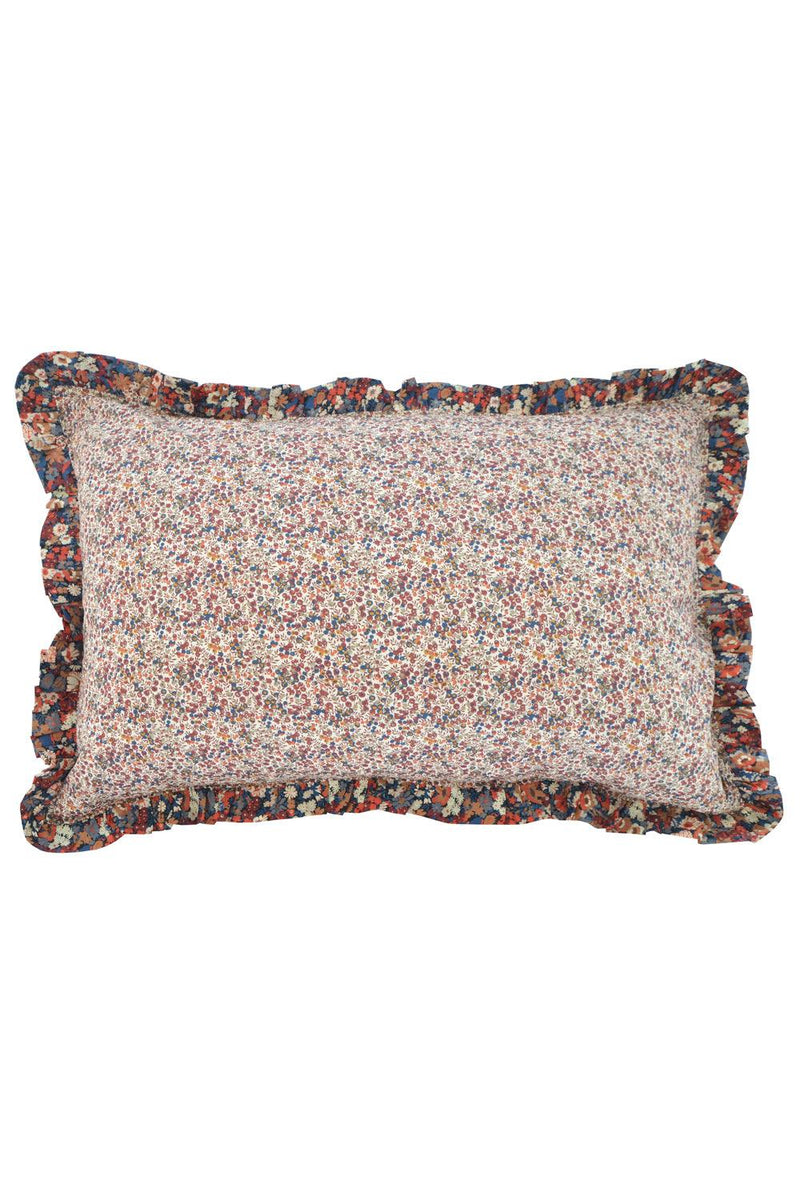 Gathered Edge Pillowcase made with Liberty Fabric WILTSHIRE BUD & THORPE - Coco & Wolf
