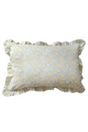 Gathered Edge Pillowcase made with Organic Liberty Fabric BETSY CITRUS & MEADOWLAND - Coco & Wolf
