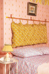 Hanging Headboard made with Liberty Fabric CAPEL MUSTARD - Coco & Wolf