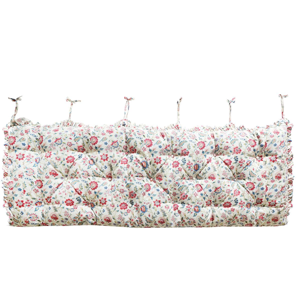 Hanging Headboard made with Liberty Fabric EVA BELLE RASPBERRY - Coco & Wolf