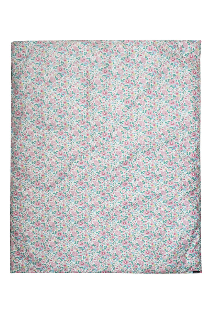 Reversible Heirloom Quilt made with Liberty Fabric COOPER DANCE & BETSY BLOSSOM PINK