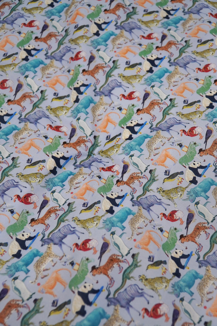 Reversible Heirloom Quilt made with Liberty Fabric QUEY 2 & SKY BLUE LINEN