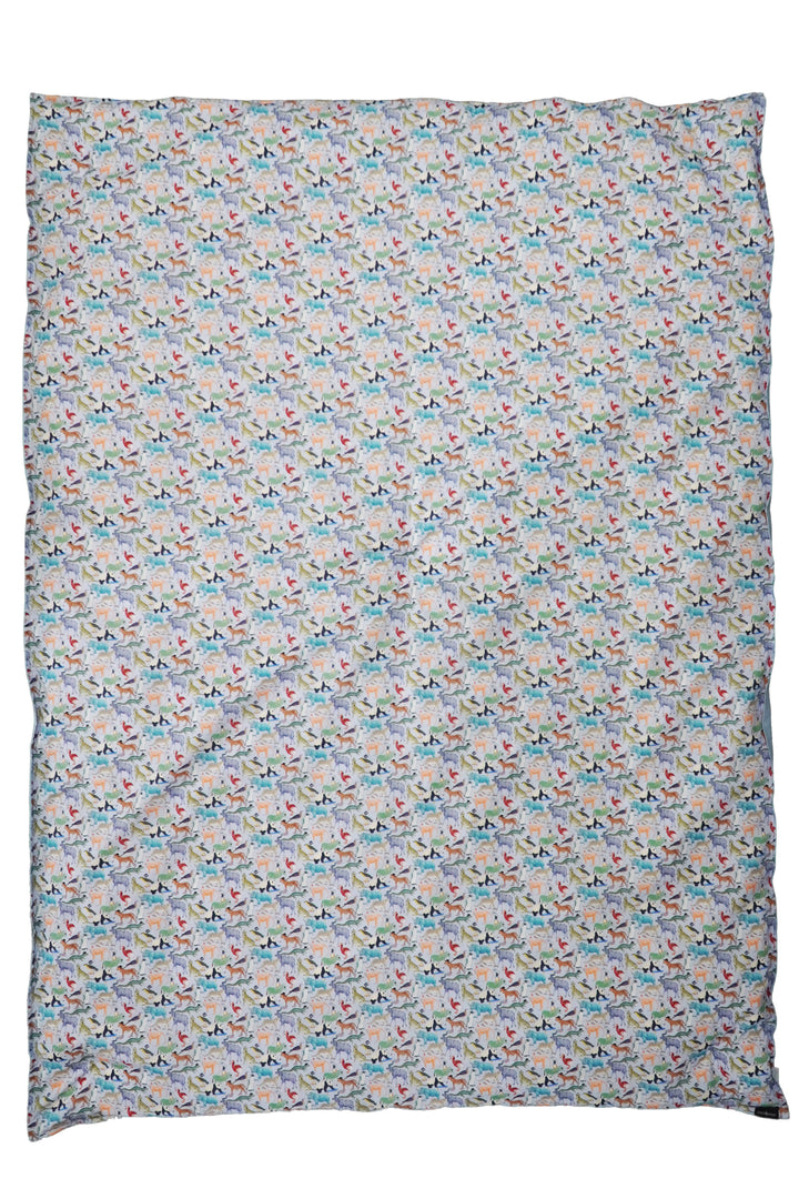 Reversible Heirloom Quilt made with Liberty Fabric QUEY 2 & SKY BLUE LINEN