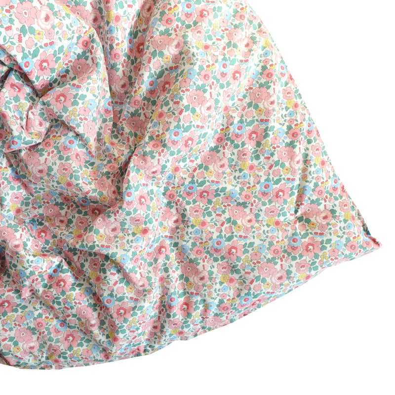 Heirloom Quilt made with Liberty Fabric BETSY CANDY FLOSS & WILTSHIRE BUD PINK - Coco & Wolf