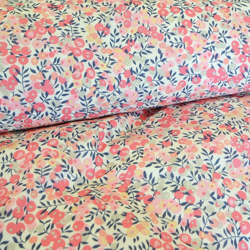 Heirloom Quilt made with Liberty Fabric BETSY GREY & WILTSHIRE PINK - Coco & Wolf