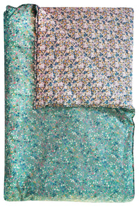 Reversible Heirloom Quilt made with Liberty Fabric DONNA LEIGH GREEN & LIBBY - Coco & Wolf