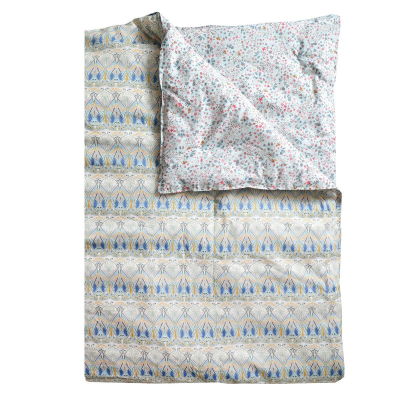 Reversible Heirloom Quilt made with Liberty Fabric IANTHE & DONNA LEIGH SILVER - Coco & Wolf