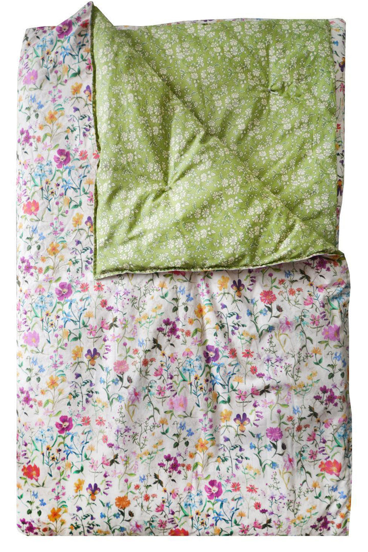 Reversible Heirloom Quilt made with Liberty Fabric LINEN GARDEN & CAPEL PISTACHIO