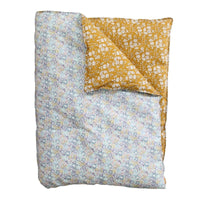 Heirloom Quilt made with Liberty Fabric MICHELLE SEA GREEN & CAPEL MUSTARD - Coco & Wolf