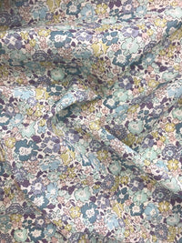 Reversible Heirloom Quilt made with Liberty Fabric MICHELLE SEA GREEN & CAPEL MUSTARD - Coco & Wolf