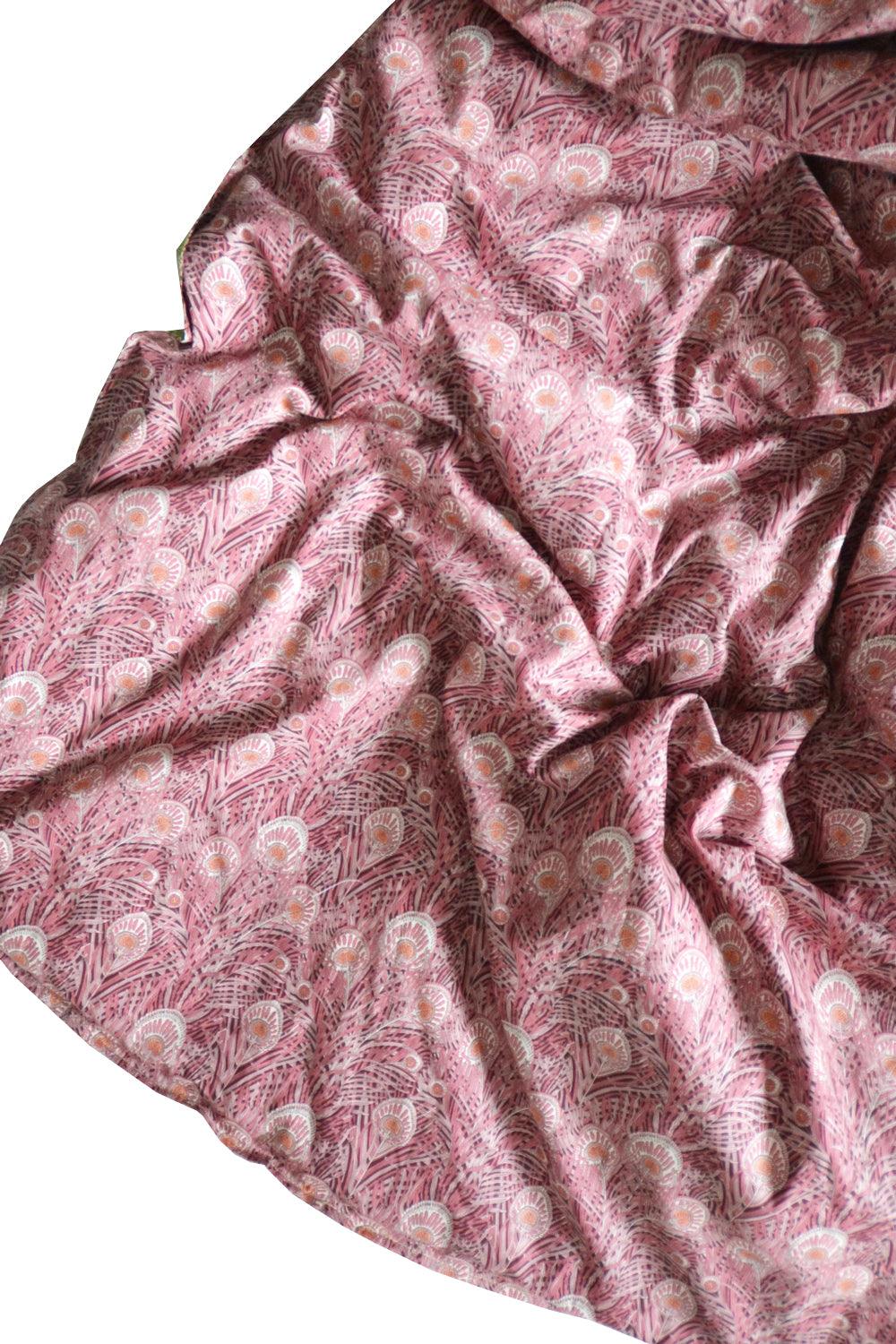 Reversible Heirloom Quilt made with Liberty Fabric QUEEN HERA & CAPEL PISTACHIO - Coco & Wolf