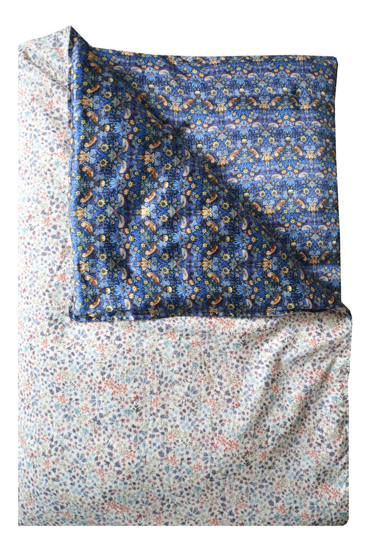 Reversible Heirloom Quilt made with Liberty Fabric STRAWBERRY THIEF & DONNA LEIGH - Coco & Wolf