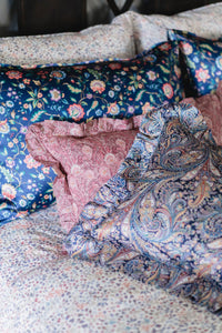 Heirloom Quilt made with Liberty Fabric STRAWBERRY THIEF & DONNA LEIGH - Coco & Wolf