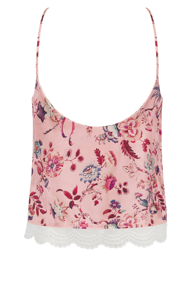 Women's Silk Camisole Top made with Liberty Fabric JANNAH