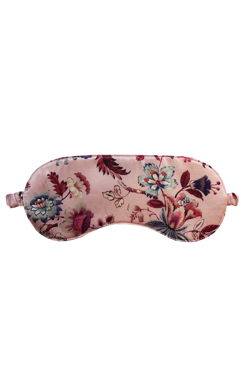 Silk Eye Mask made with Liberty Fabric JANNAH PINK