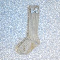 Knee High Socks with Bow made with Liberty Fabric D'ANJO COAST - Coco & Wolf