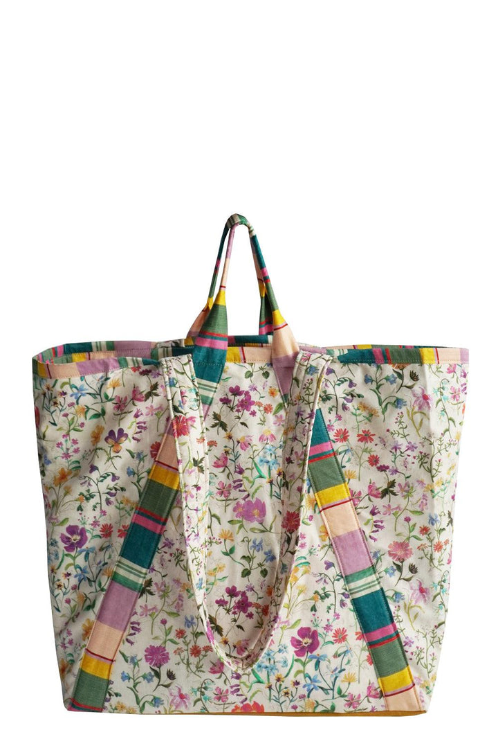 Large Tote Bag made with Liberty Fabric LINEN GARDEN & ARCHIVE SWATCH - Coco & Wolf