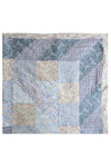 Handmade Liberty Fabric Patchwork Bedspread BLUE