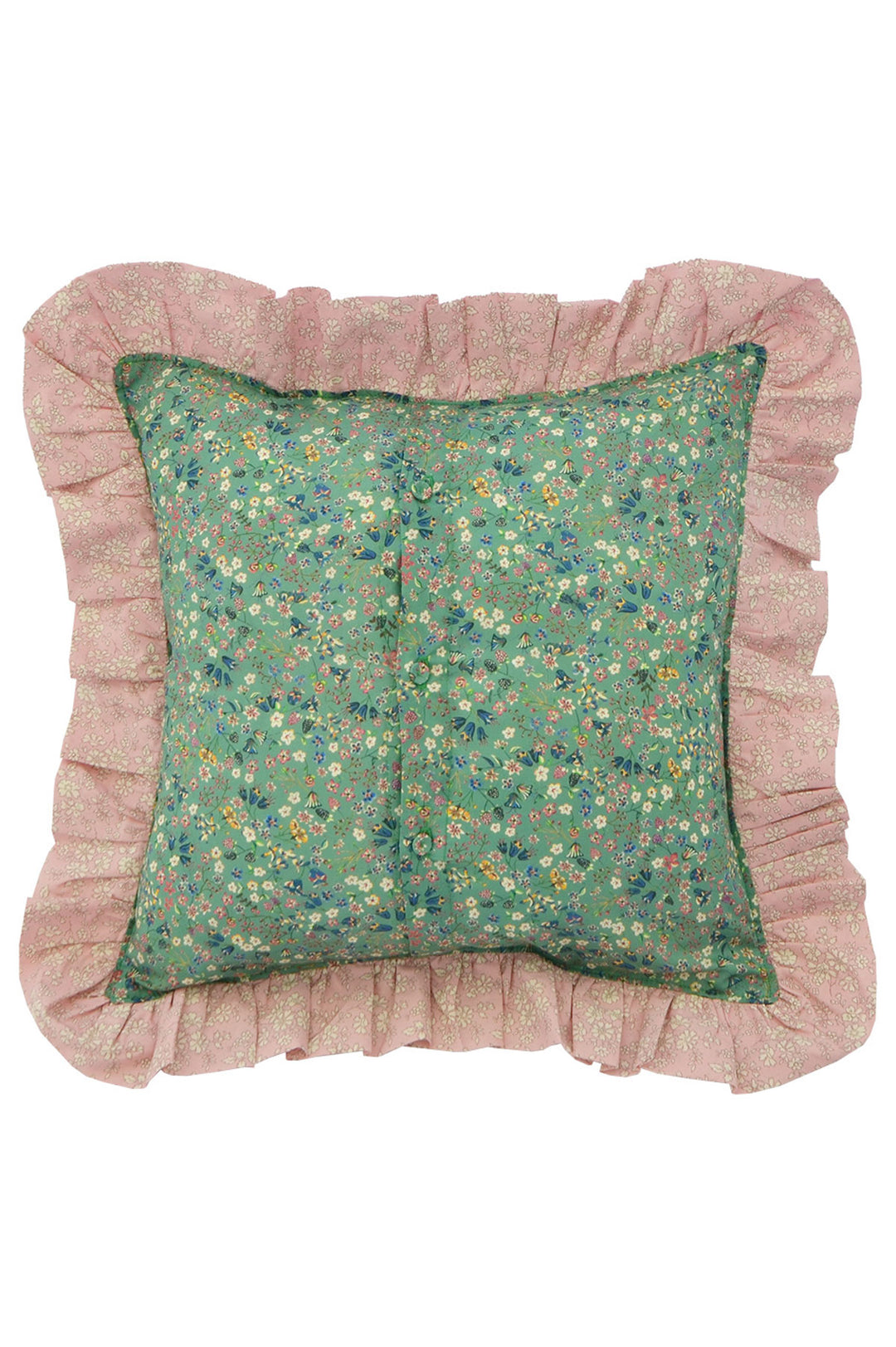 Ruffle Cushion made with Liberty Fabric DONNA LEIGH & CAPEL