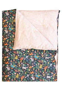 Reversible Heirloom Quilt made with Liberty Fabric FOLK TAILS & CAPEL PINK