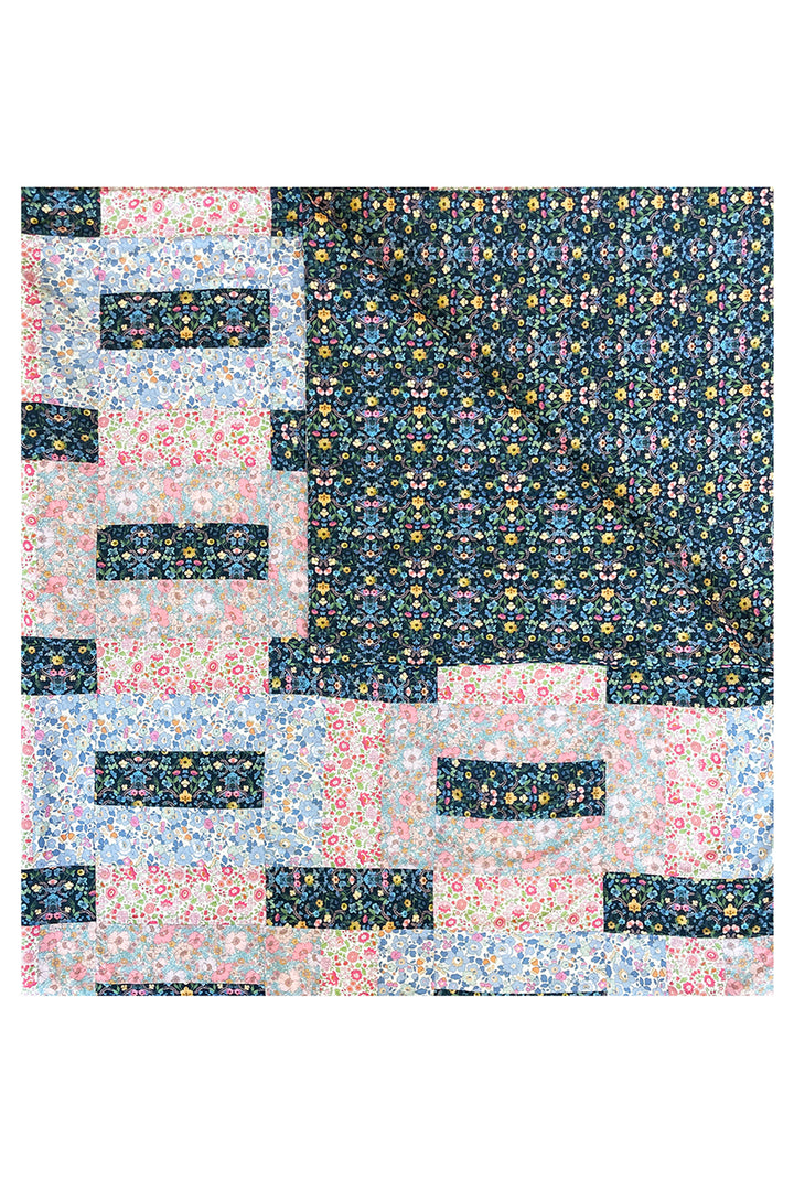 Handmade Liberty Fabric Patchwork Bedspread