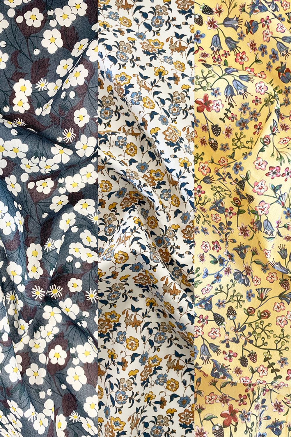 Liberty Fabric Piccadilly Poplin Cotton AISHA - Coco & Wolf